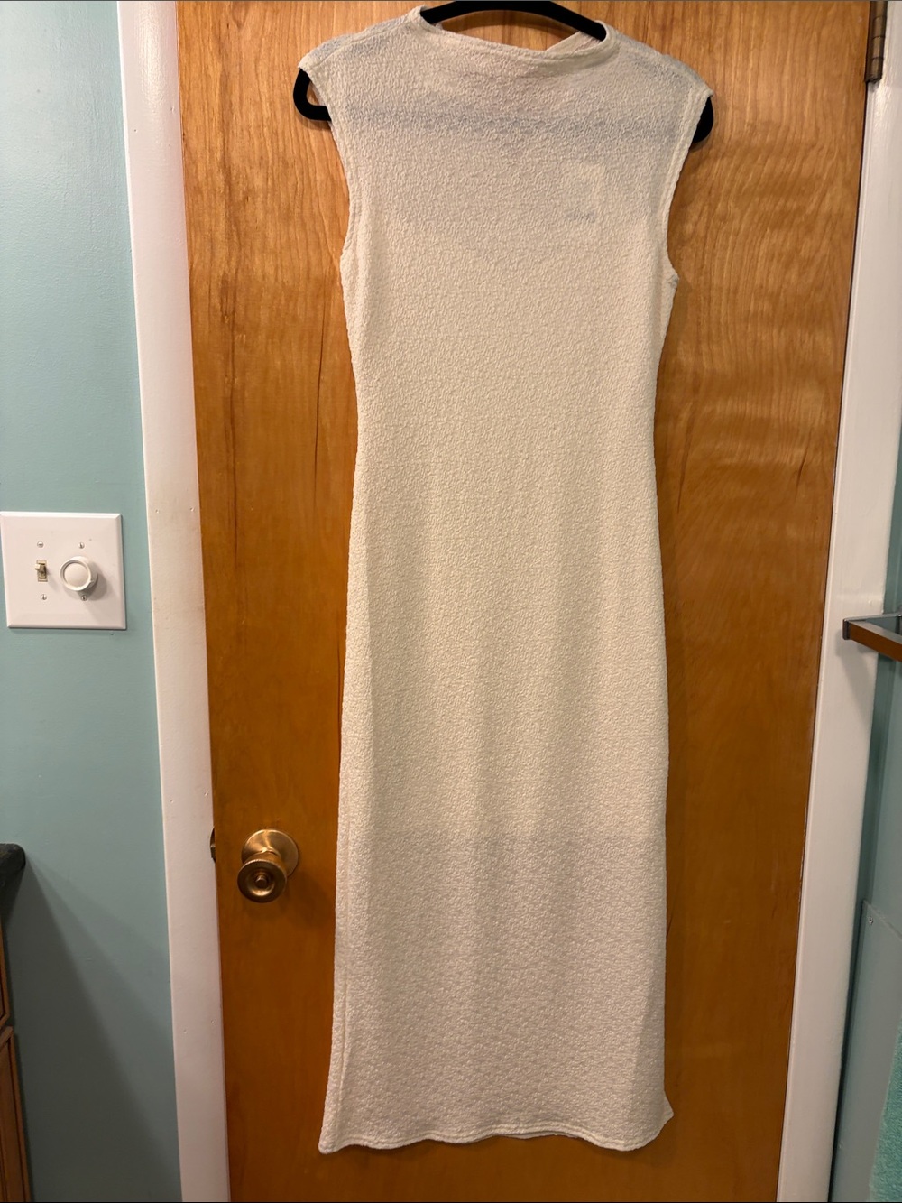 Lost & Wander Small Cream Sleeveless beautiful Maxi Dress, NWT